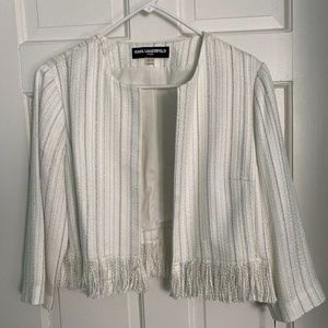 Karl Lagerfeld Paris Cropped Blazer Size XL